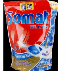 SOMAT GEL CAPS KAPSUŁKI ŻELOWE DO ZMYWARKI 40SZT HENKEL