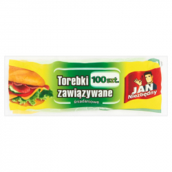 Torebki śniadaniowe zawiązywane 100 szt.