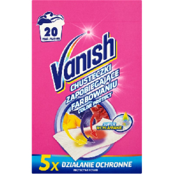 CHUSTECZKI DO PRANIA VANISH A20 KOLOR 20 PRAŃ