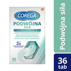 Corega podwójna siła tabletki 36 szt.