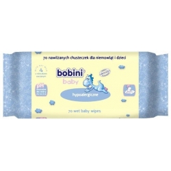 BOBINI BABY Hypoalergiczne chusteczki nawilżane z mleczkiem owsianym 63szt