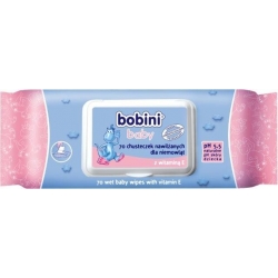 BOBINI BABY CHUSTECZKI NAWILŻANE DLA NIEMOWLĄT 70SZT